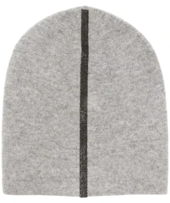 Warm Me Grey 'Damian Stripe Hem Hat' Accessories