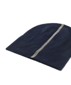 Warm Me Navy 'Damian Stripe Hat' Accessories