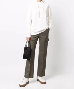 Moncler 'White Logo Detail Hoodie'