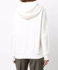 Moncler 'White Logo Detail Hoodie'