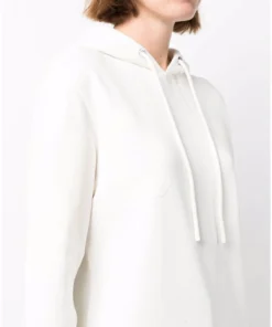 Moncler 'White Logo Detail Hoodie'