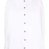 Ganni 'White Oversized Pointed Collar Shirt'