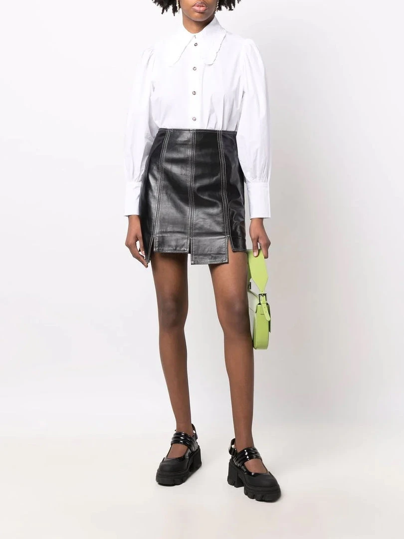 Ganni 'White Oversized Pointed Collar Shirt' 4 Ganni 'White Oversized Pointed Collar Shirt'
