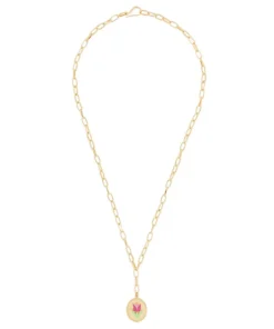 Wilhelmina Garcia Accessories ‘Pink Tulip Chain Necklace’