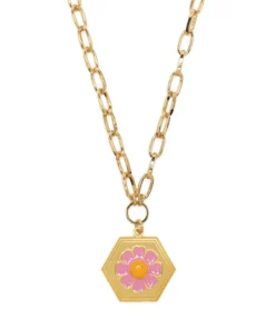 Wilhelmina Garcia 'Pink Daisy Chain Necklace' Accessories