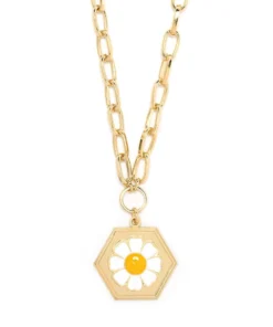 Wilhelmina Garcia Accessories ‘White Daisy Chain Necklace’