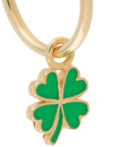 Wilhelmina Garcia Accessories ‘Lucky Clover Hoop Earring’