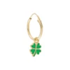 Wilhelmina Garcia Accessories ‘Lucky Clover Hoop Earring’