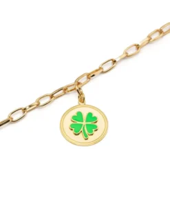 Wilhelmina Garcia 'Lucky Clover Charm Bracelet'
