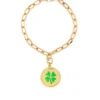 Wilhelmina Garcia 'Lucky Clover Charm Bracelet'