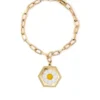 Wilhelmina Garcia ‘White Daisy Charm Bracelet’
