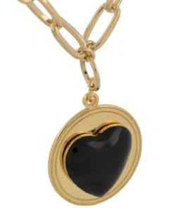 Wilhelmina Garcia ‘Black Heart Chain Necklace’ Accessories