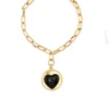 Wilhelmina Garcia 'Black Heart Charm Bracelet' Accessories