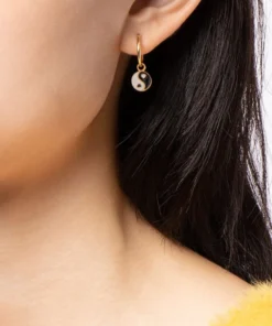 Wilhelmina Garcia Accessories 'Yin Yang Hoop Earring'