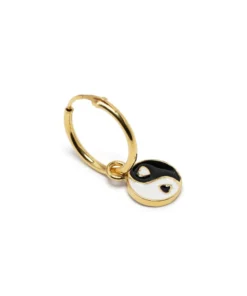 Wilhelmina Garcia Accessories 'Yin Yang Hoop Earring'