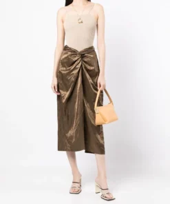 Vince 'Wrapped Detail Midi Skirt' New In