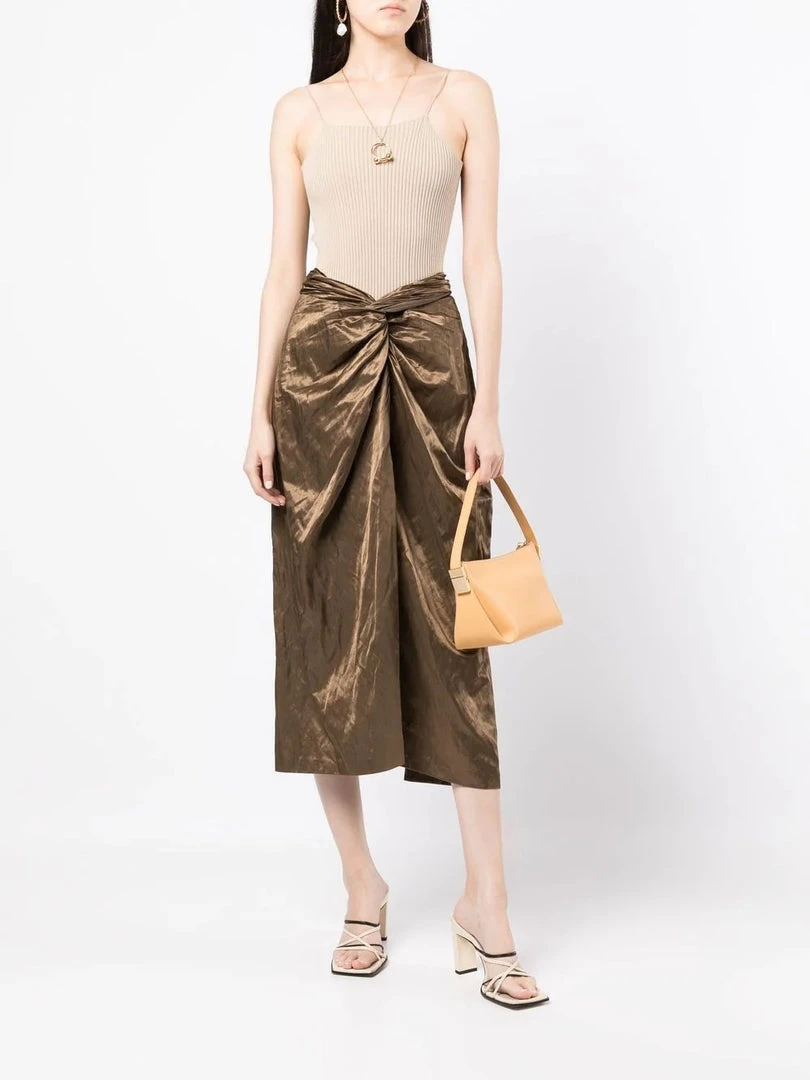 Vince 'Wrapped Detail Midi Skirt' New In 4 Vince 'Wrapped Detail Midi Skirt' New In