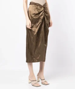 Vince 'Wrapped Detail Midi Skirt' New In 9 Vince 'Wrapped Detail Midi Skirt' New In