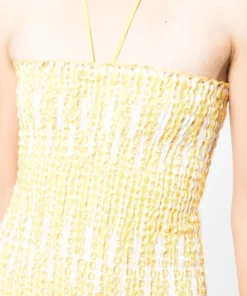 Charo Ruiz Yellow 'Megan' Short Dress Clothing