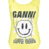 Ganni 'Yellow Smiley Face Graphic Swimsuit'