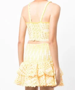 Charo Ruiz Yellow 'Tessa' Crop Top Clothing 10 Charo Ruiz Yellow 'Tessa' Crop Top Clothing