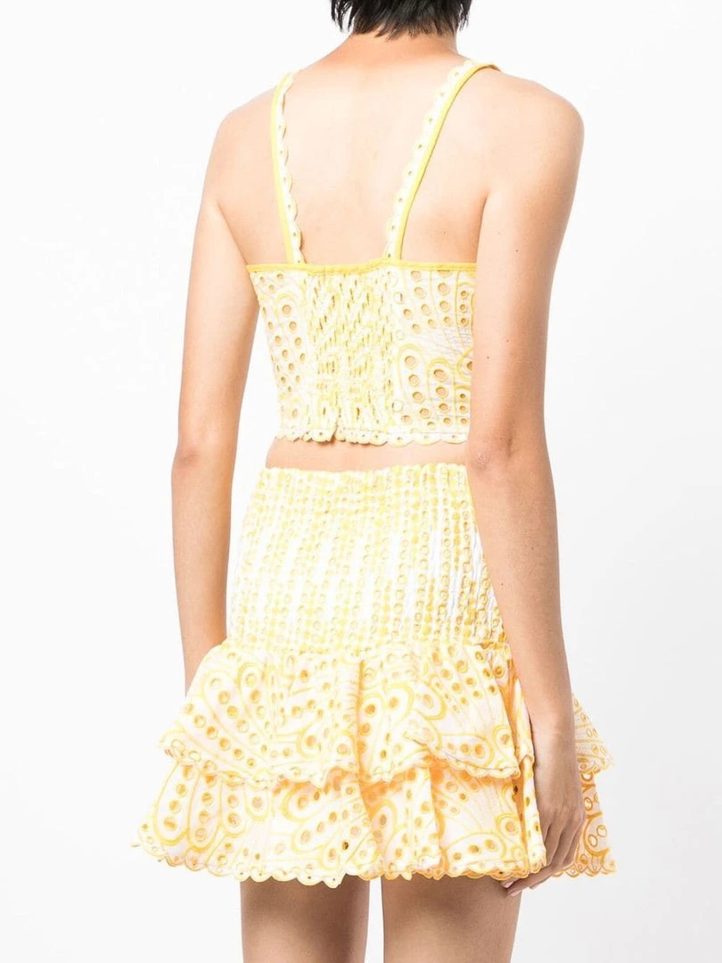 Charo Ruiz Yellow 'Tessa' Crop Top Clothing 6 Charo Ruiz Yellow 'Tessa' Crop Top Clothing