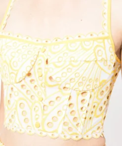 Charo Ruiz Yellow 'Tessa' Crop Top Clothing 11 Charo Ruiz Yellow 'Tessa' Crop Top Clothing