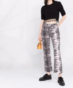 Ganni 'Zebra Jeans'