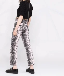 Ganni 'Zebra Jeans'