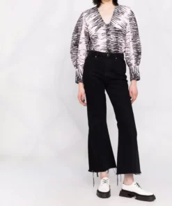 Ganni 'Zebra Stripe Shirt'