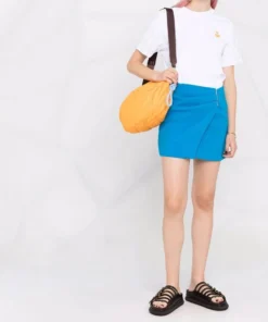 Isabel Marant Etoile Clothing ‘Zewel’ Ochre Logo T-Shirt 35 Isabel Marant Etoile Clothing ‘Zewel’ Ochre Logo T-Shirt