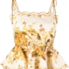 Zimmermann 'Aliane' Floral Scallop Top